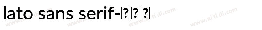 lato sans serif字体转换